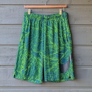 Nike Men`s 9'' Dry Tri Flow Fly Shorts Topo Print Size Medium